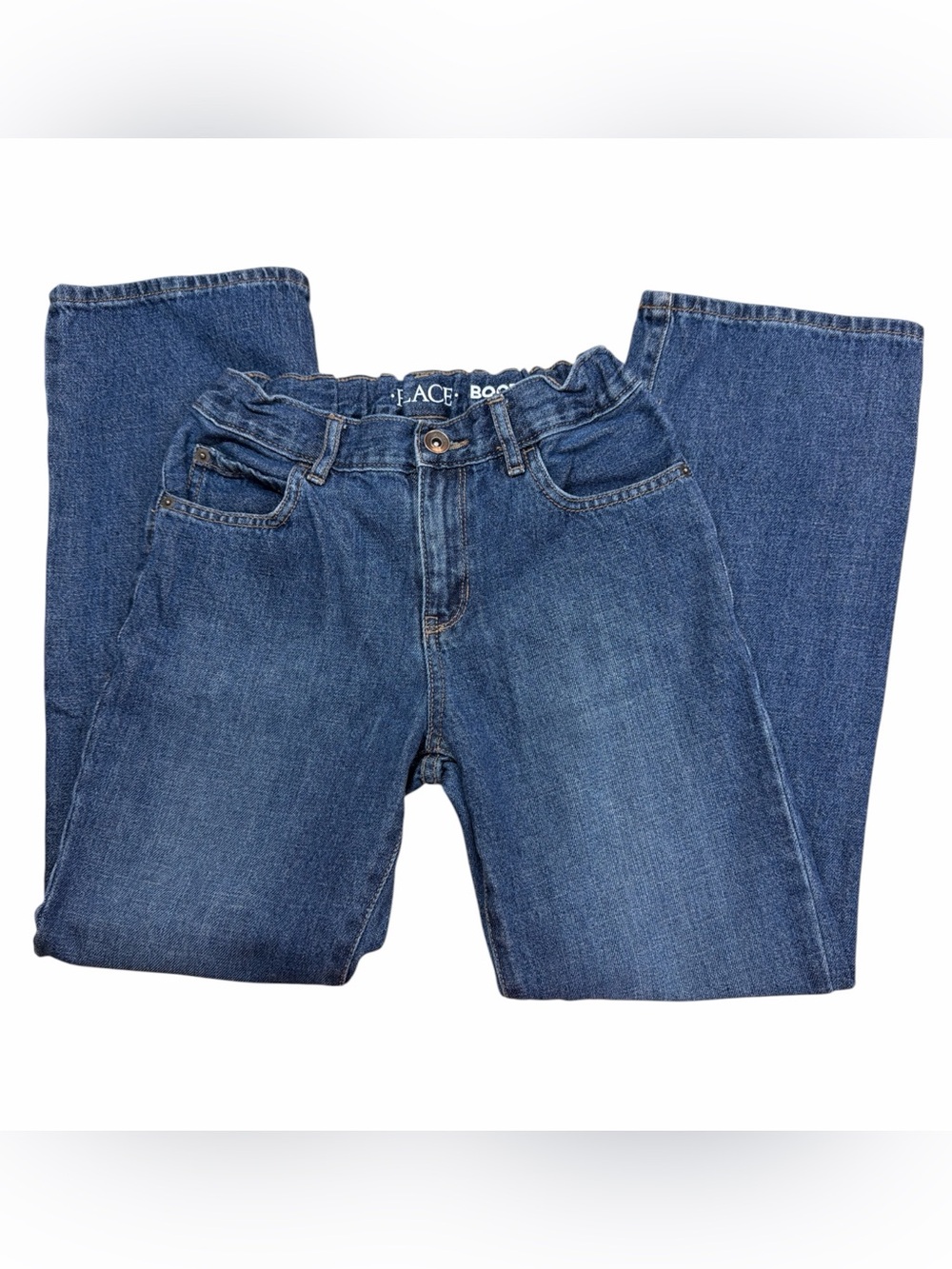 Place Bootcut Kids Cotton Denim Jeans - Dark Blue Size 10